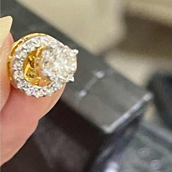 Diamond Bracelet- 3.54 Carats in 14K Gold & Some 23.5K Gold Bangles - Picture 5 of 14